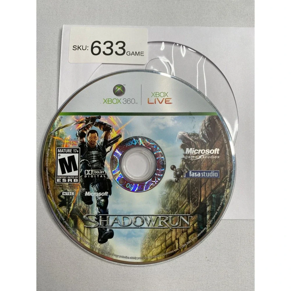 Shadowrun Microsoft Xbox 360